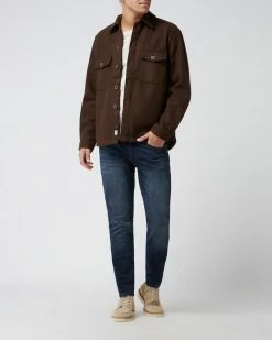 Angebote ? MCNEAL Relaxed Fit Hemdjacke Mit Brusttaschen - Haselnuss Braun Meliert ?