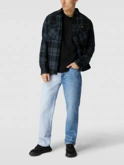Aktion ? Superdry Hemdjacke Mit Tartan-Karo - Dunkelblau ?